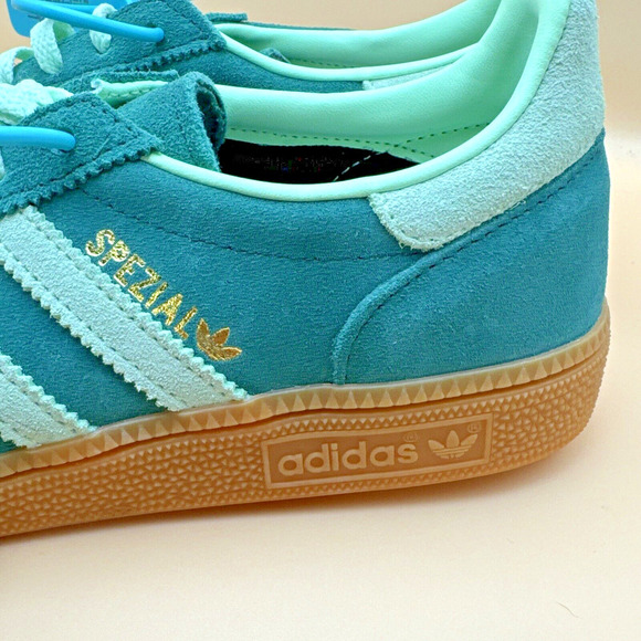 Adidas Unisex Handball Spezial Collegiate Green Spark Sz Men 8 Women 9.5 - Picture 2 of 9